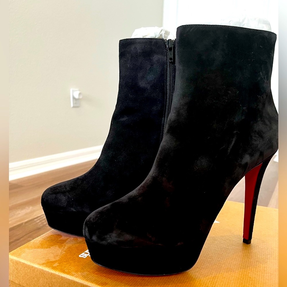 Bianca Booty 120 Veau Velours Christian Louboutin